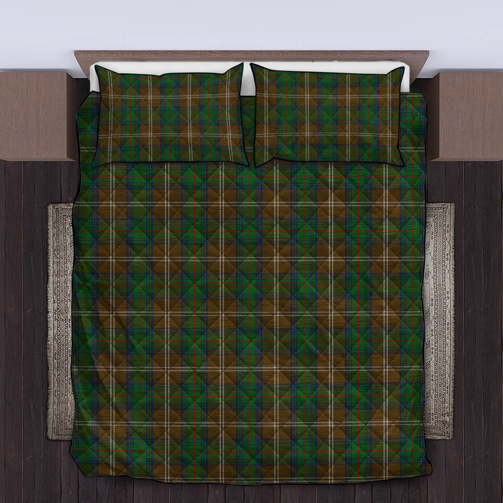 Chisholm Hunting Tartan Quilt Bed Set King - Tartan Vibes Clothing