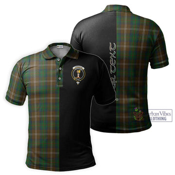 Chisholm Hunting Tartan Polo Shirt with Family Crest and Half Of Me Style