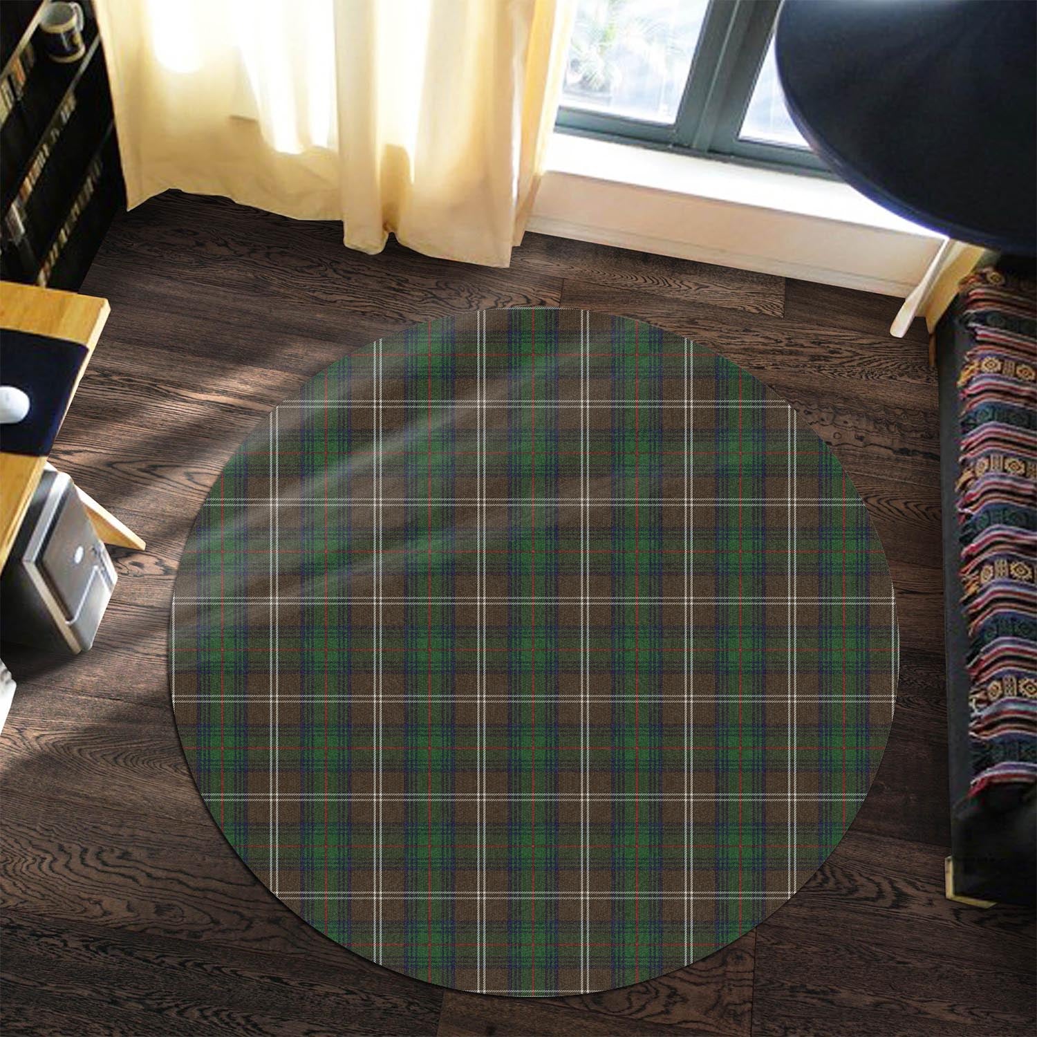 Chisholm Hunting Tartan Round Rug - Tartanvibesclothing