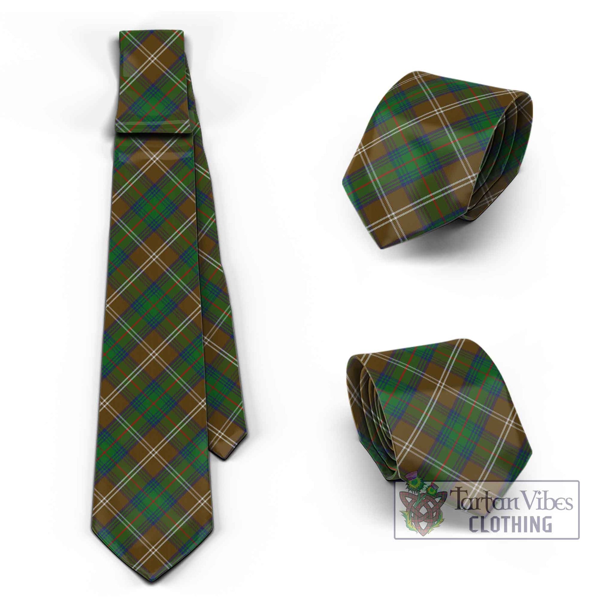 Tartan Vibes Clothing Chisholm Hunting Tartan Classic Necktie Cross Style