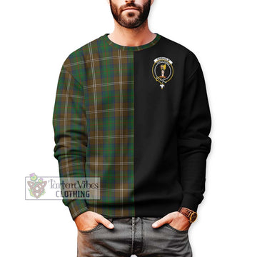 Chisholm Hunting Tartan Sweatshirt with Family Crest and Half Of Me Style