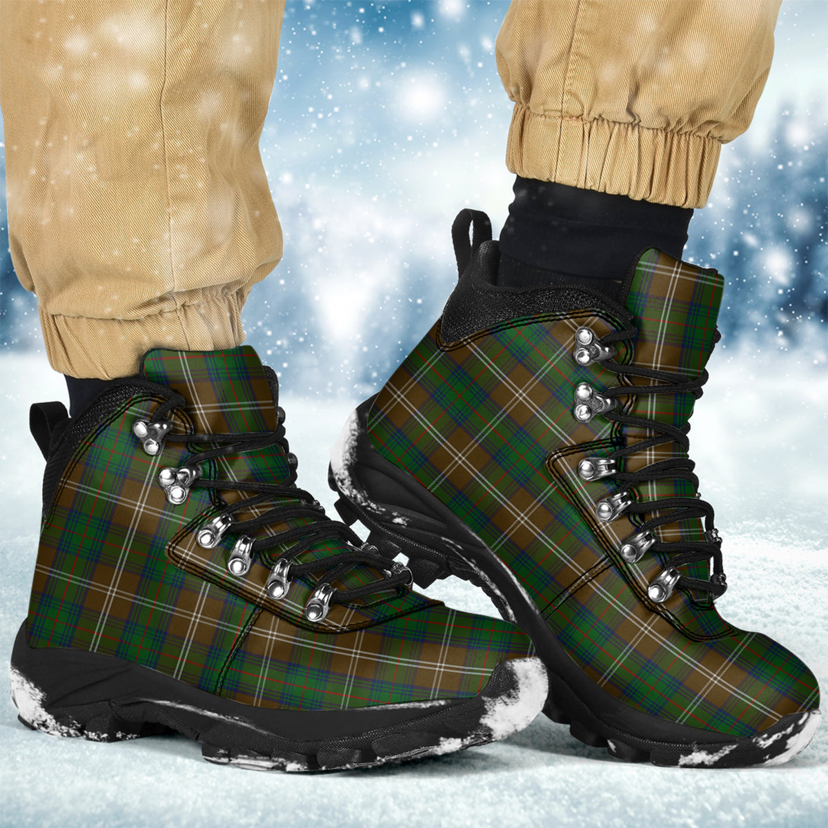 Chisholm Hunting Tartan Alpine Boots - Tartanvibesclothing