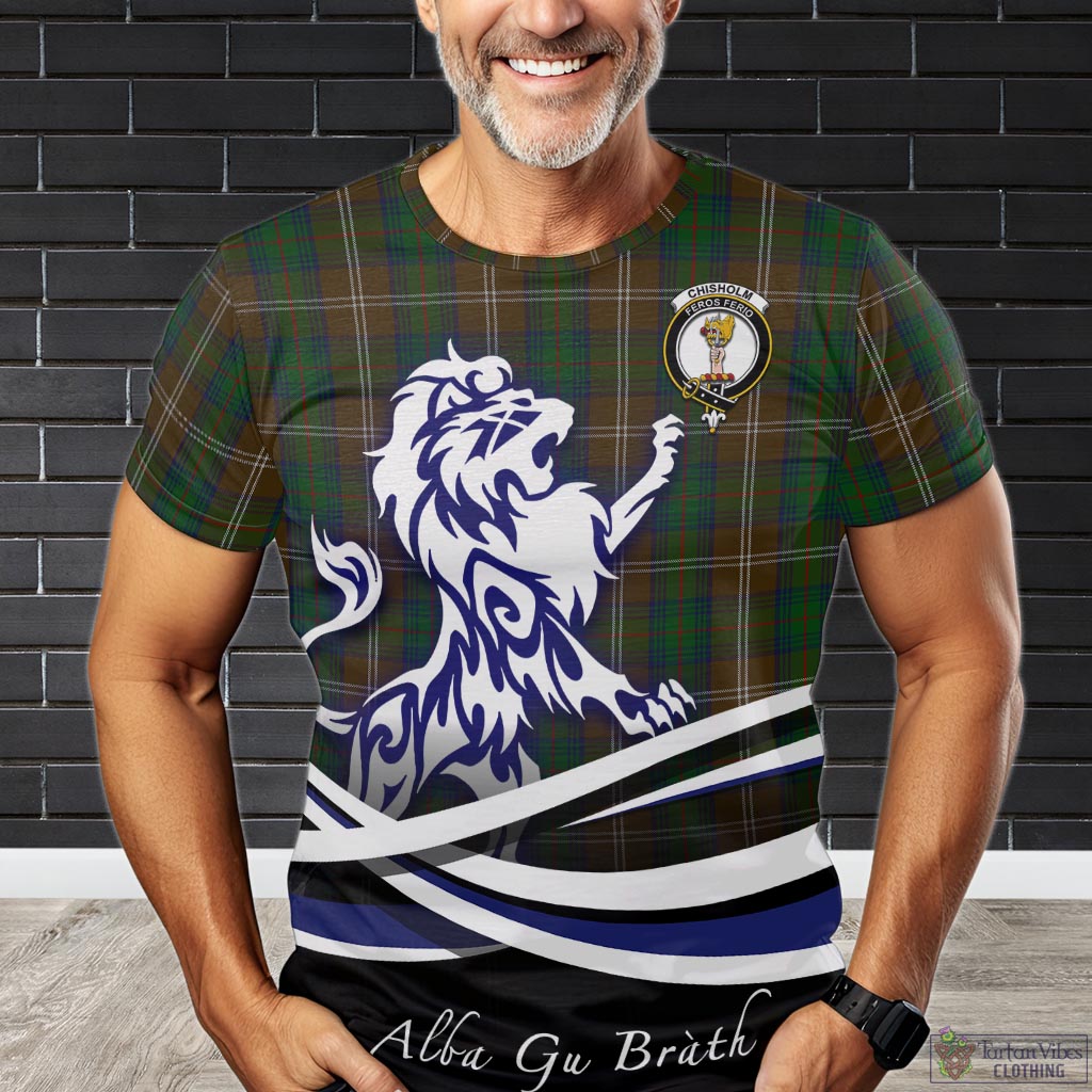 chisholm-hunting-tartan-t-shirt-with-alba-gu-brath-regal-lion-emblem