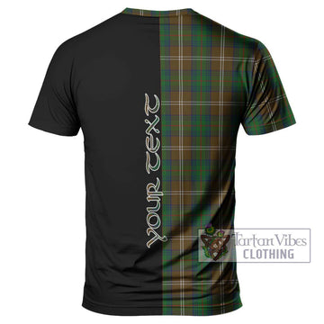 Chisholm Hunting Tartan T-Shirt with Family Crest and Half Of Me Style