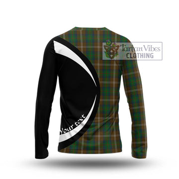 Chisholm Hunting Tartan Long Sleeve T-Shirt with Family Crest Circle Style