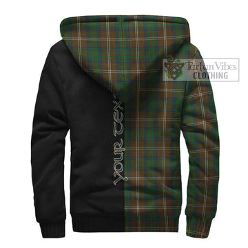 Chisholm Hunting Tartan Sherpa Hoodie with Family Crest and Half Of Me Style