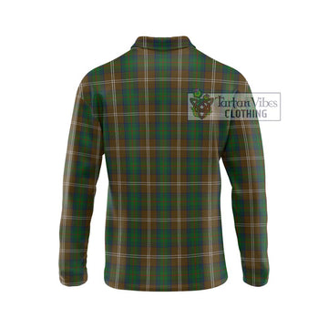 Chisholm Hunting Tartan Long Sleeve Polo Shirt with Family Crest DNA In Me Style