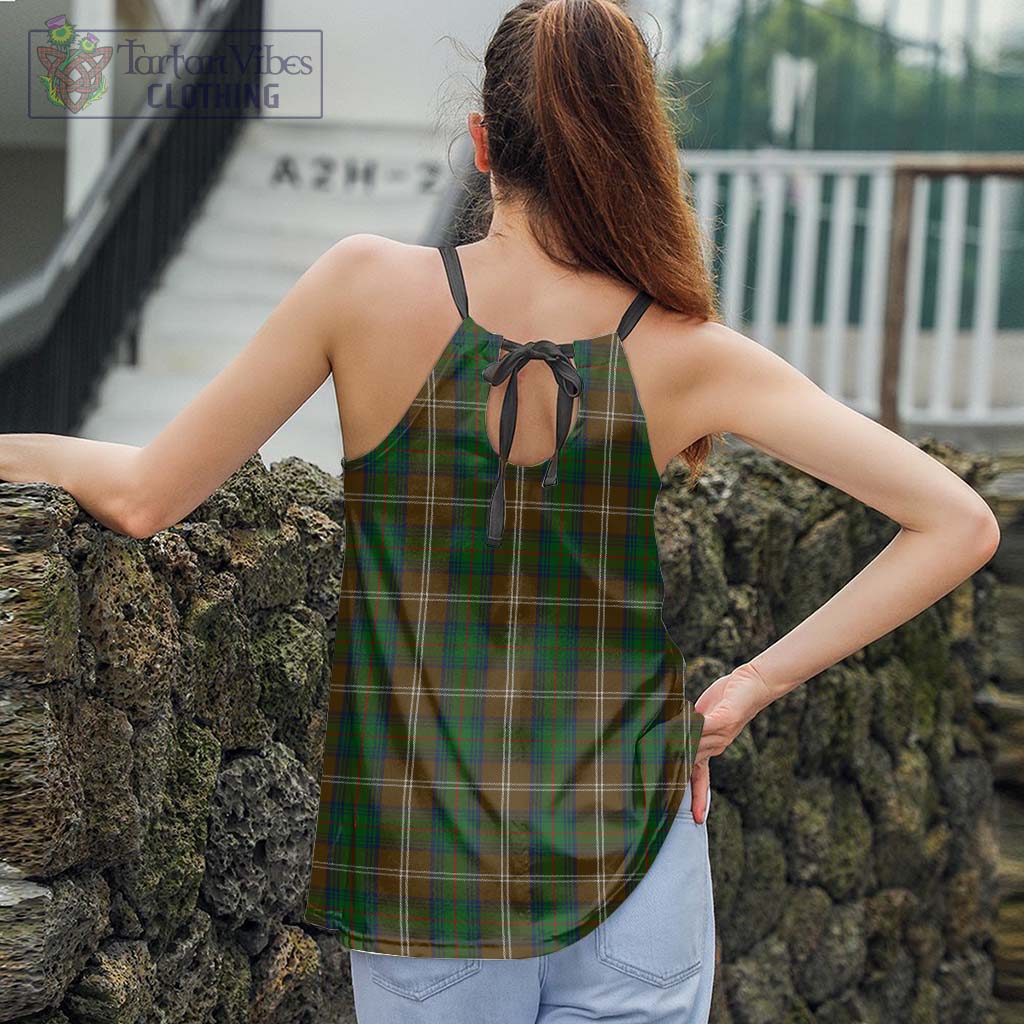 Tartan Vibes Clothing Chisholm Hunting Tartan Loose Halter Neck Camisole