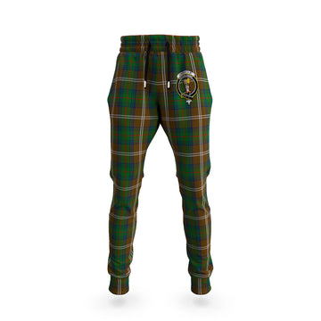 Chisholm Hunting Tartan Joggers Pants with Family Crest