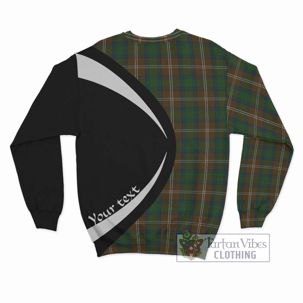 Chisholm Hunting Tartan Sweatshirt with Family Crest Circle Style - Tartan Vibes Clothing