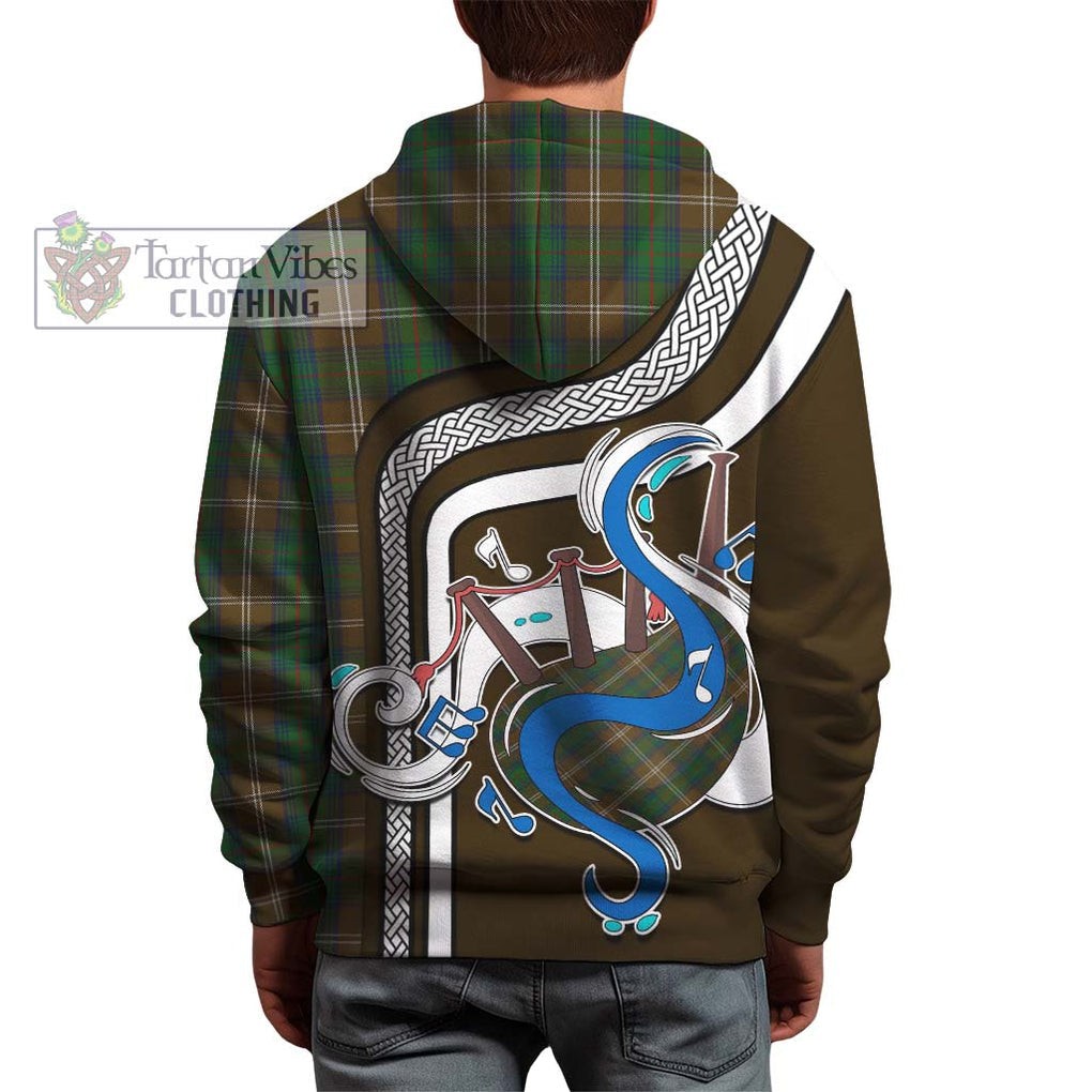 Chisholm Hunting Tartan Hoodie with Epic Bagpipe Style - Tartanvibesclothing Shop