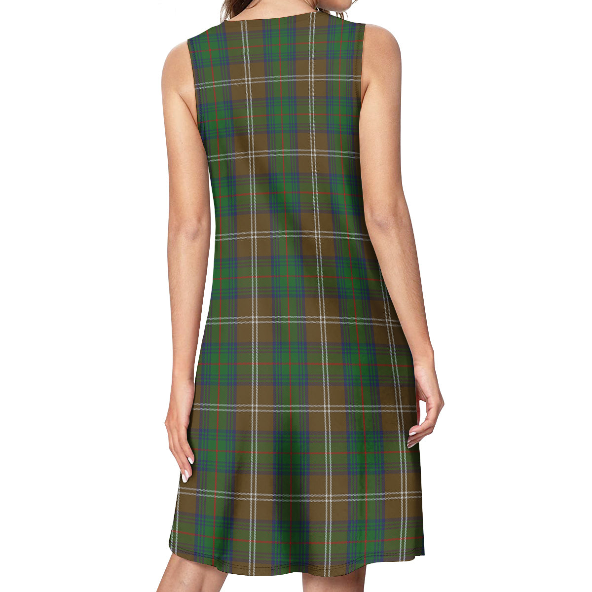 Chisholm Hunting Tartan Womens Casual Dresses - Tartanvibesclothing