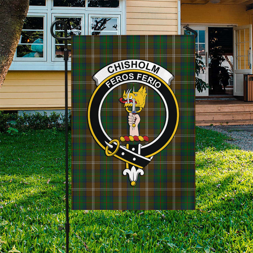 Chisholm Hunting Tartan Flag with Family Crest - Tartan Vibes Clothing