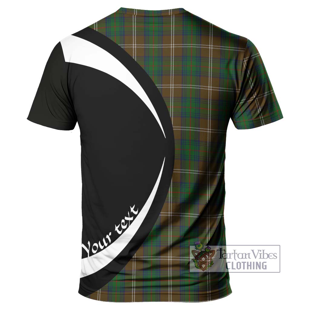 Tartan Vibes Clothing Chisholm Hunting Tartan T-Shirt with Family Crest Circle Style