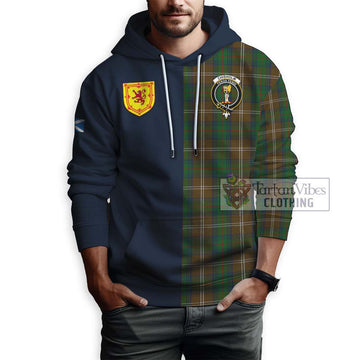 Chisholm Hunting Tartan Hoodie Alba with Scottish Lion Royal Arm Half Style