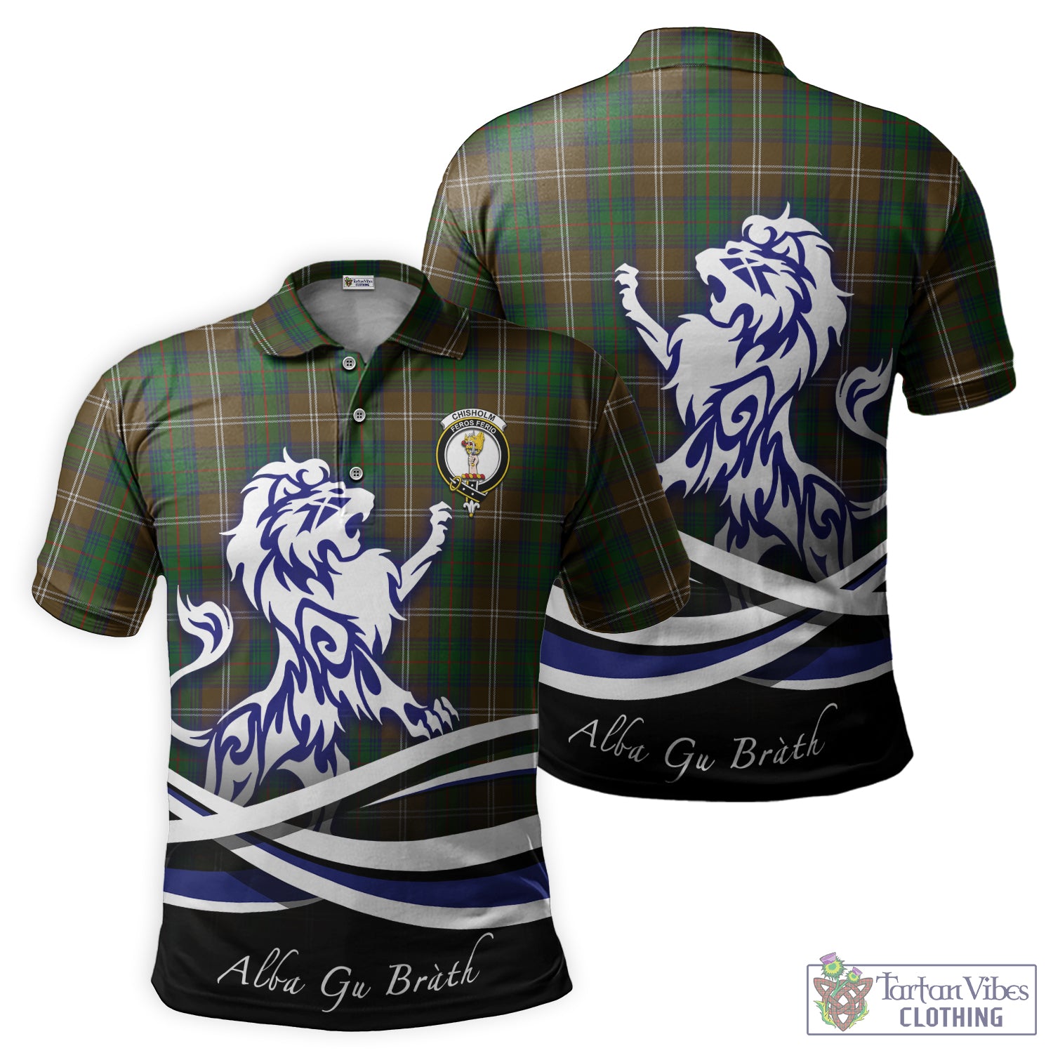 chisholm-hunting-tartan-polo-shirt-with-alba-gu-brath-regal-lion-emblem