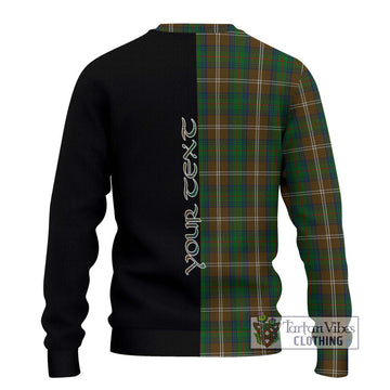 Chisholm Hunting Tartan Ugly Sweater with Family Crest and Half Of Me Style