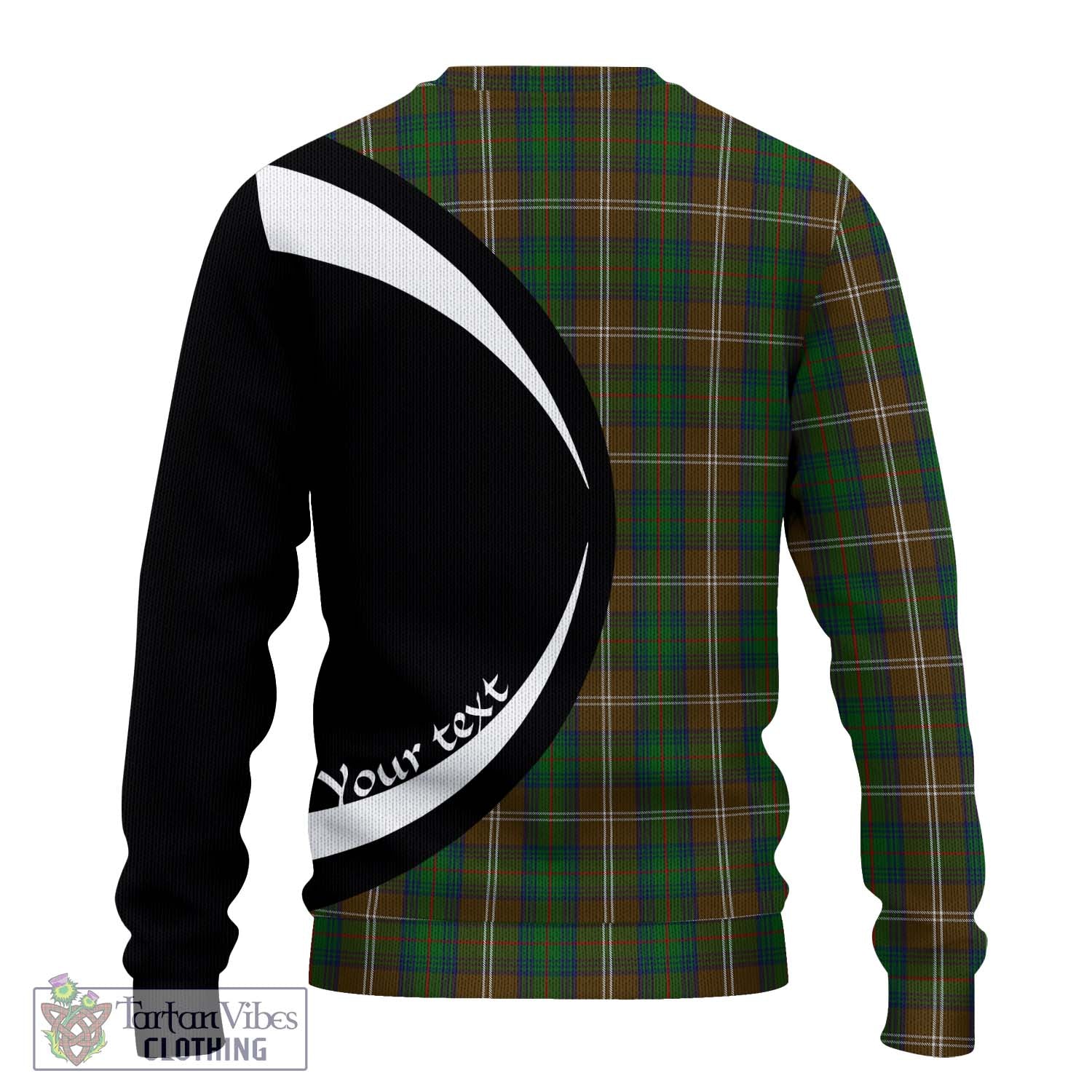 Chisholm Hunting Tartan Ugly Sweater with Family Crest Circle Style - Tartan Vibes Clothing