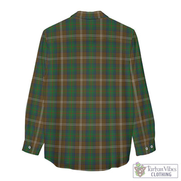 Chisholm Hunting Tartan Women's Casual Shirt with Family Crest