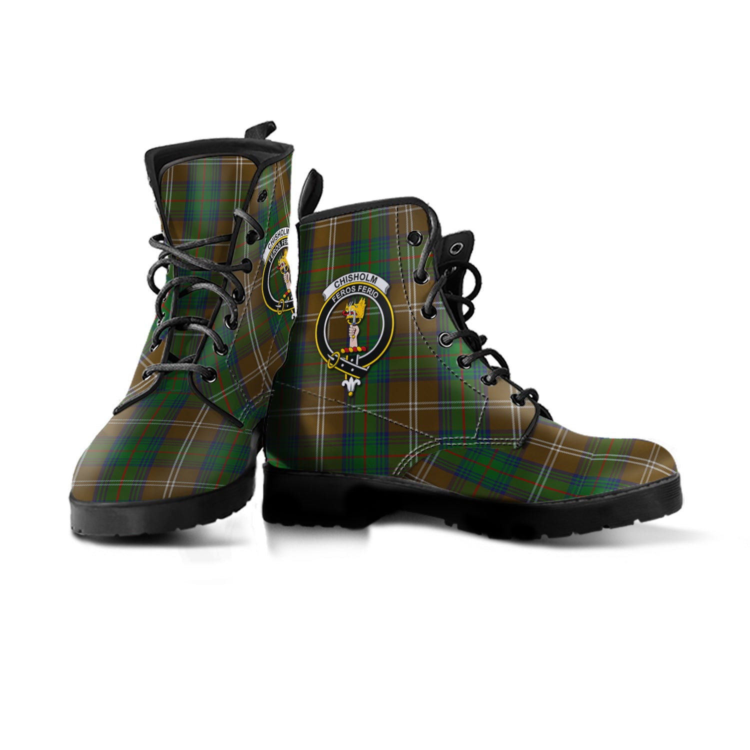 chisholm-hunting-tartan-leather-boots-with-family-crest