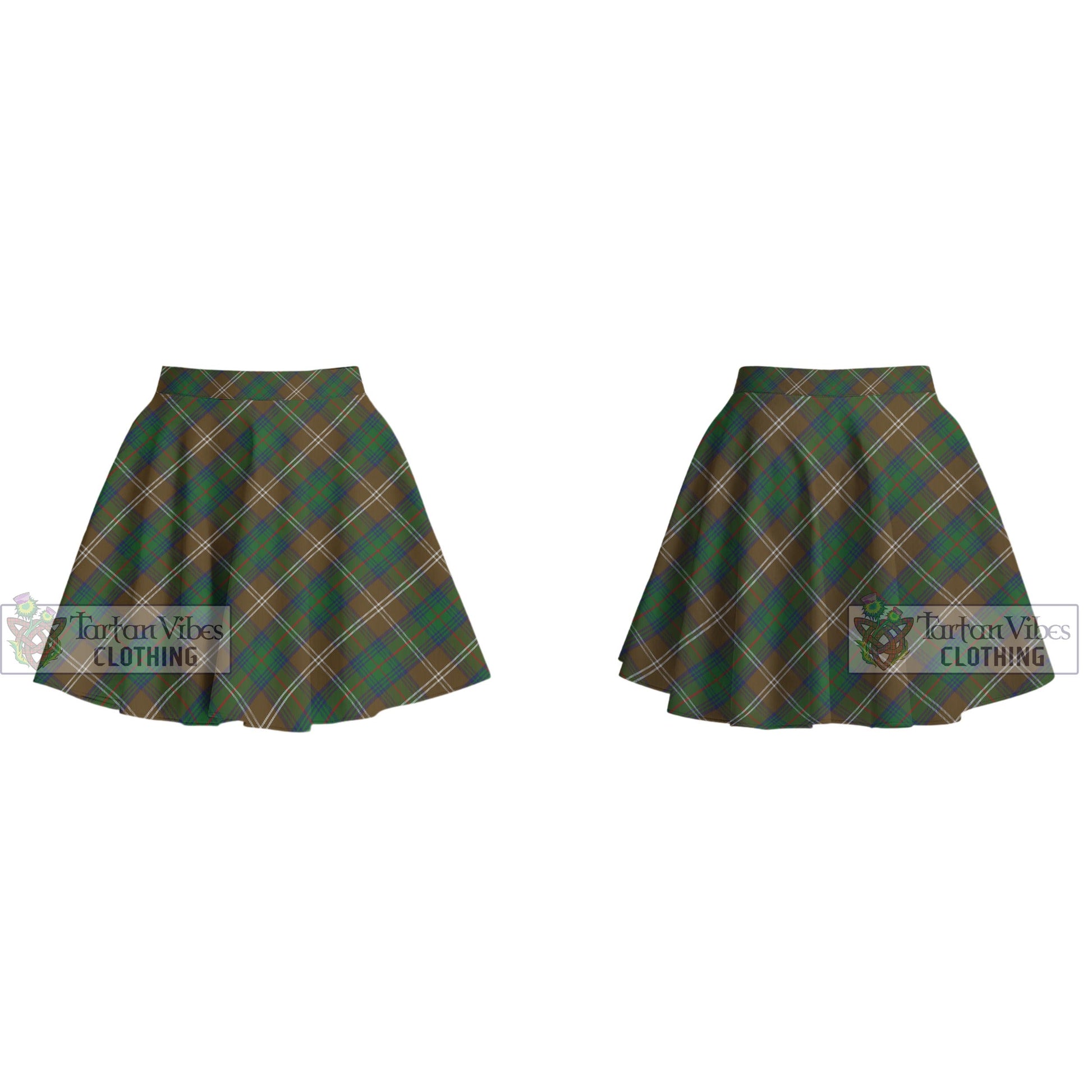 Tartan Vibes Clothing Chisholm Hunting Tartan Women's Plated Mini Skirt