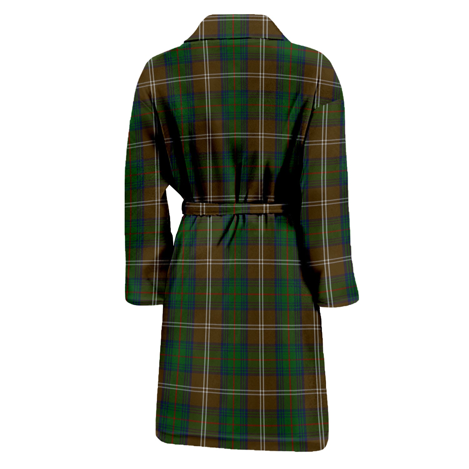 Chisholm Hunting Tartan Bathrobe with Family Crest - Tartan Vibes Clothing