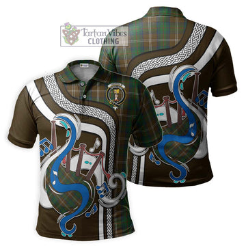 Chisholm Hunting Tartan Polo Shirt with Epic Bagpipe Style