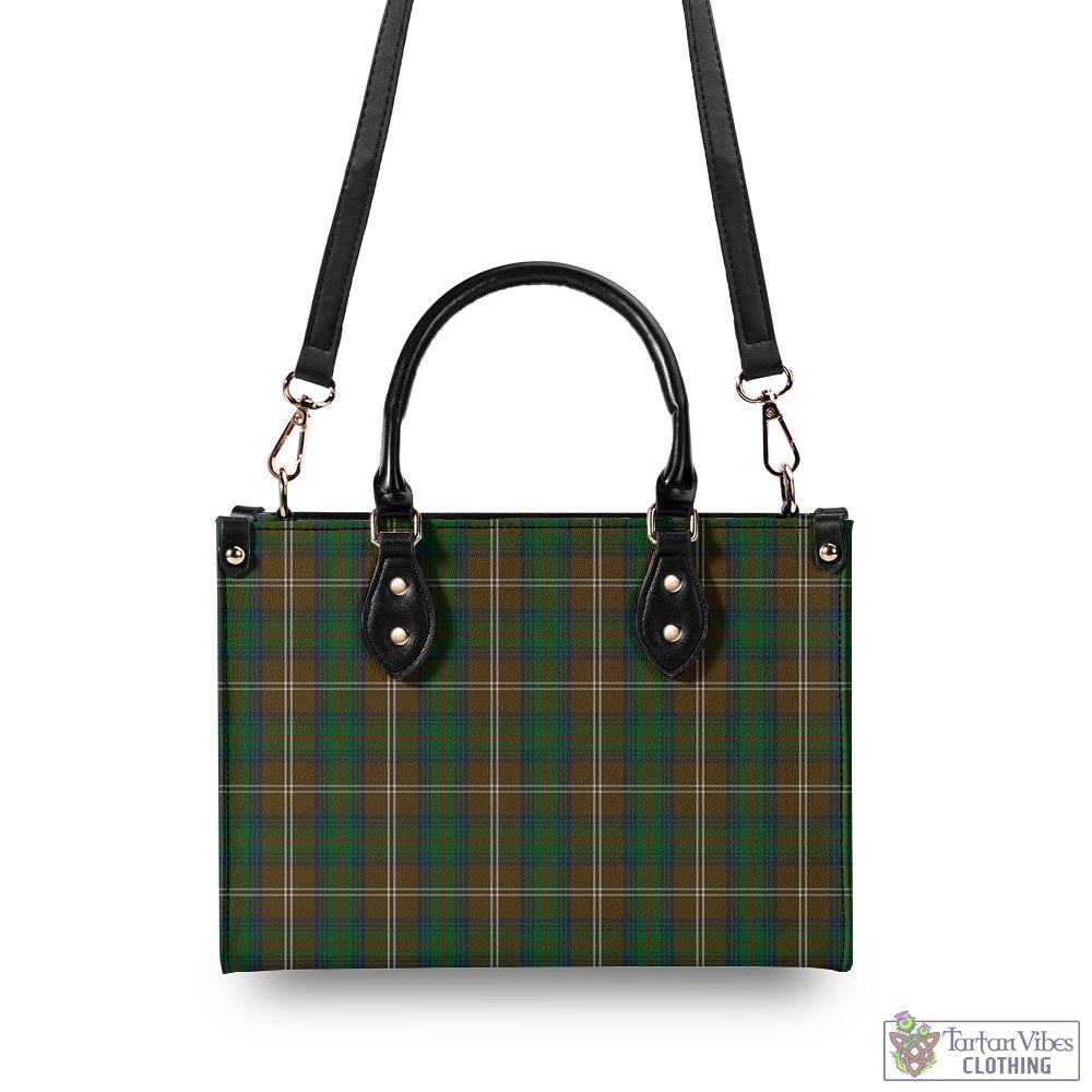 Tartan Vibes Clothing Chisholm Hunting Tartan Luxury Leather Handbags