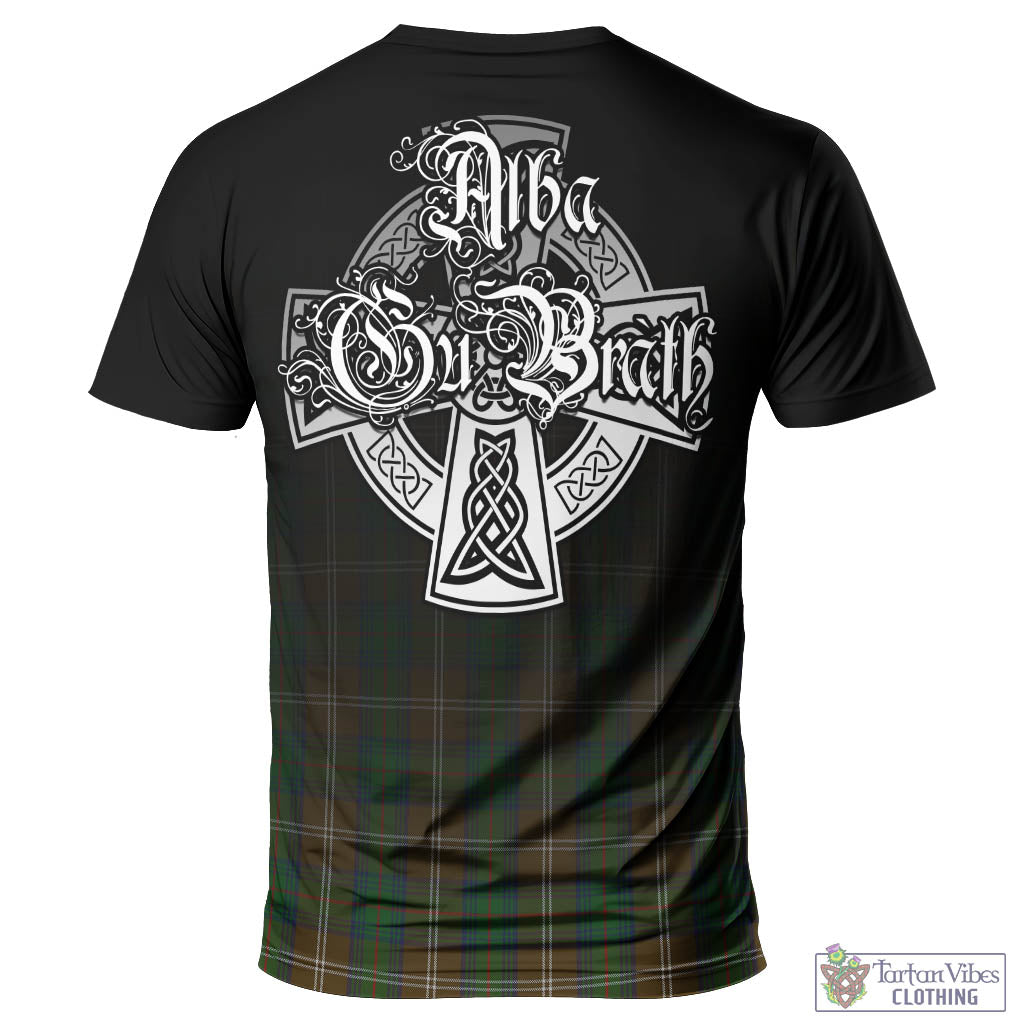 Tartan Vibes Clothing Chisholm Hunting Tartan T-Shirt Featuring Alba Gu Brath Family Crest Celtic Inspired