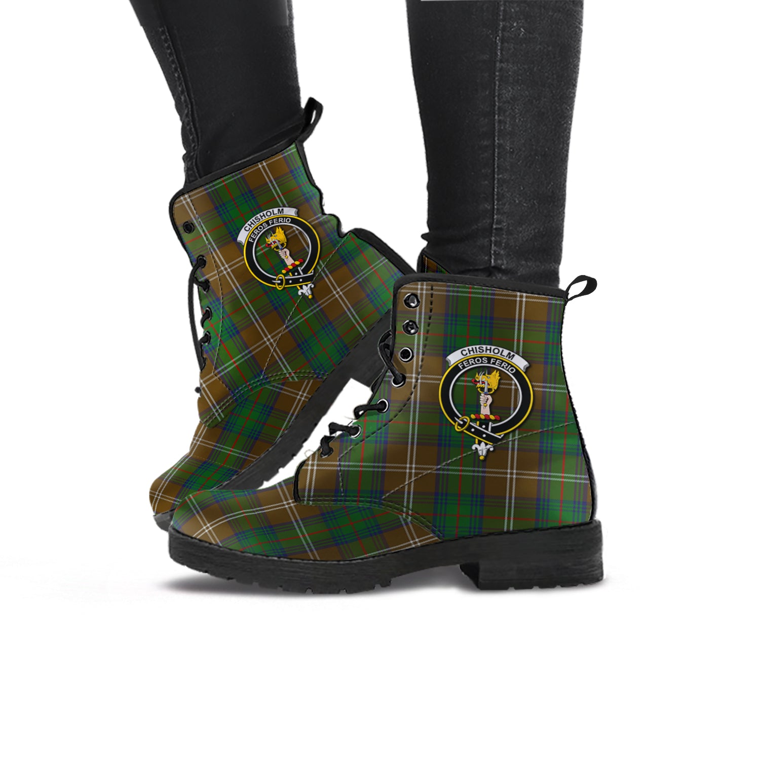 chisholm-hunting-tartan-leather-boots-with-family-crest