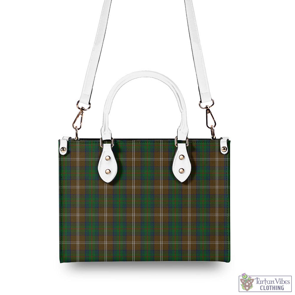 Tartan Vibes Clothing Chisholm Hunting Tartan Luxury Leather Handbags