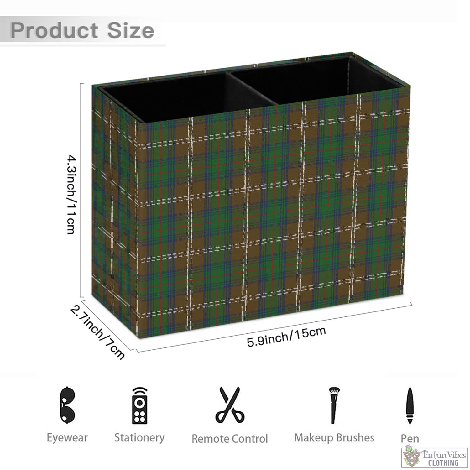 Tartan Vibes Clothing Chisholm Hunting Tartan Pen Holder