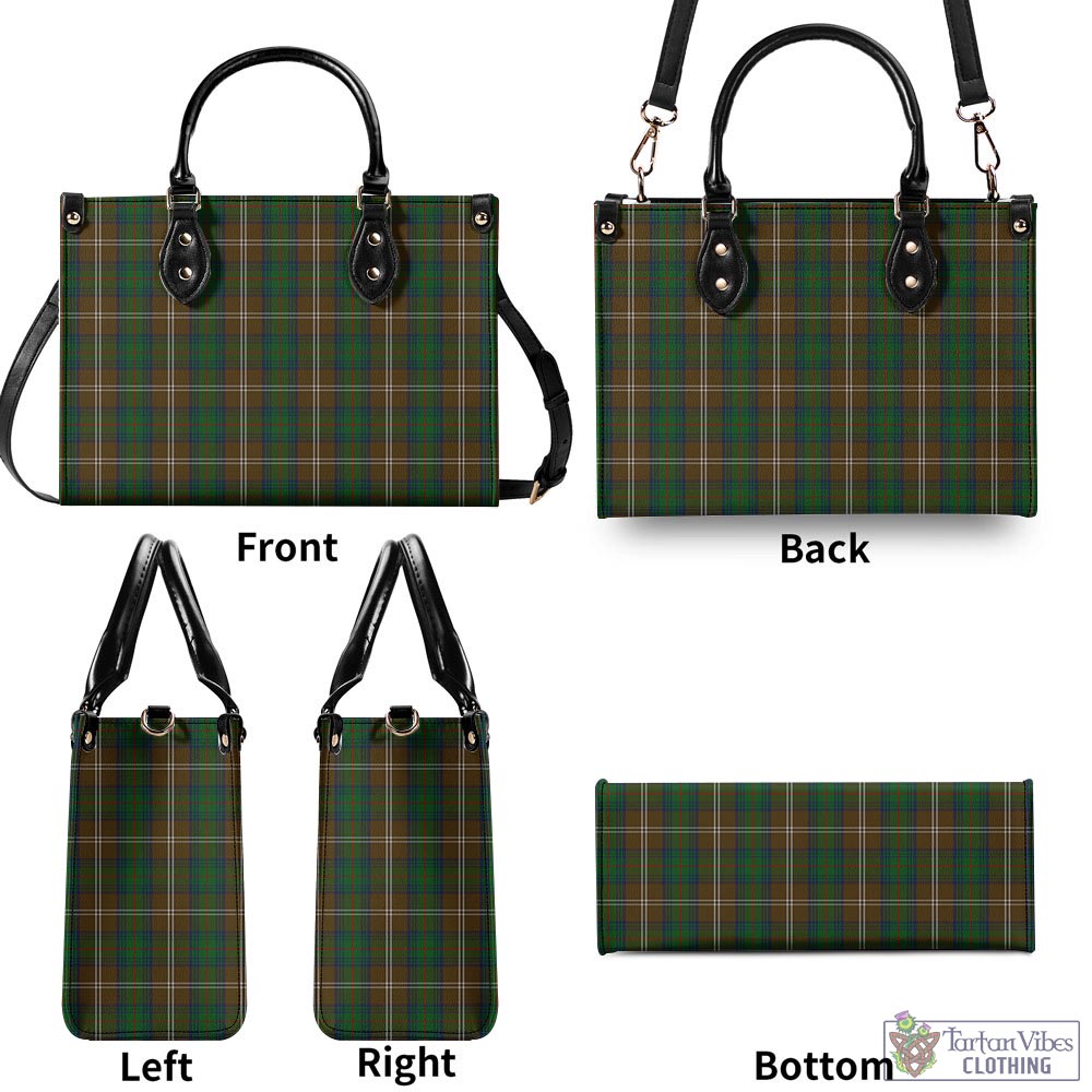 Tartan Vibes Clothing Chisholm Hunting Tartan Luxury Leather Handbags