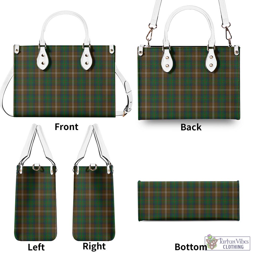 Tartan Vibes Clothing Chisholm Hunting Tartan Luxury Leather Handbags