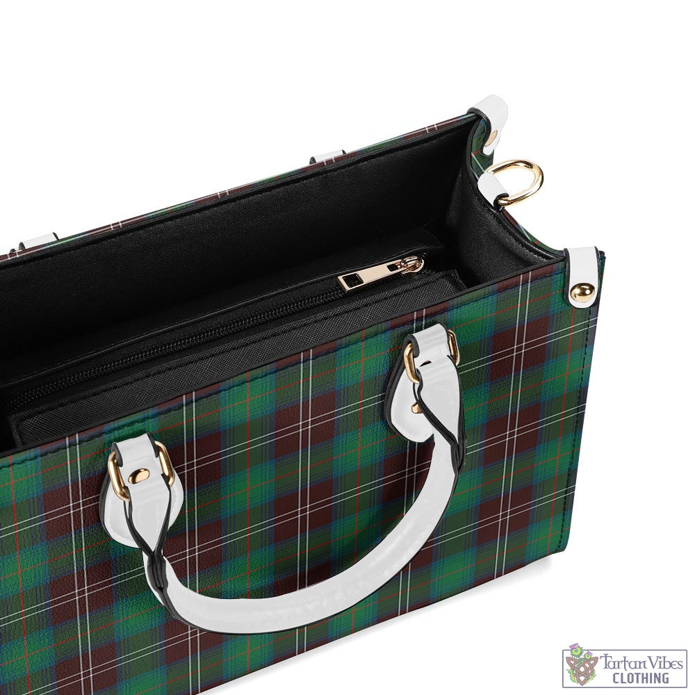 Tartan Vibes Clothing Chisholm Hunting Ancient Tartan Luxury Leather Handbags