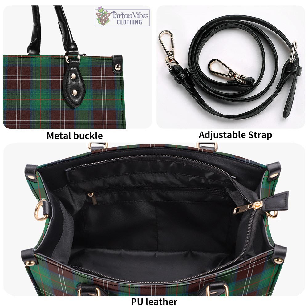 Tartan Vibes Clothing Chisholm Hunting Ancient Tartan Luxury Leather Handbags