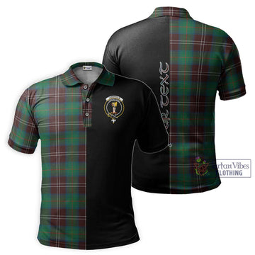 Chisholm Hunting Ancient Tartan Polo Shirt with Family Crest and Half Of Me Style