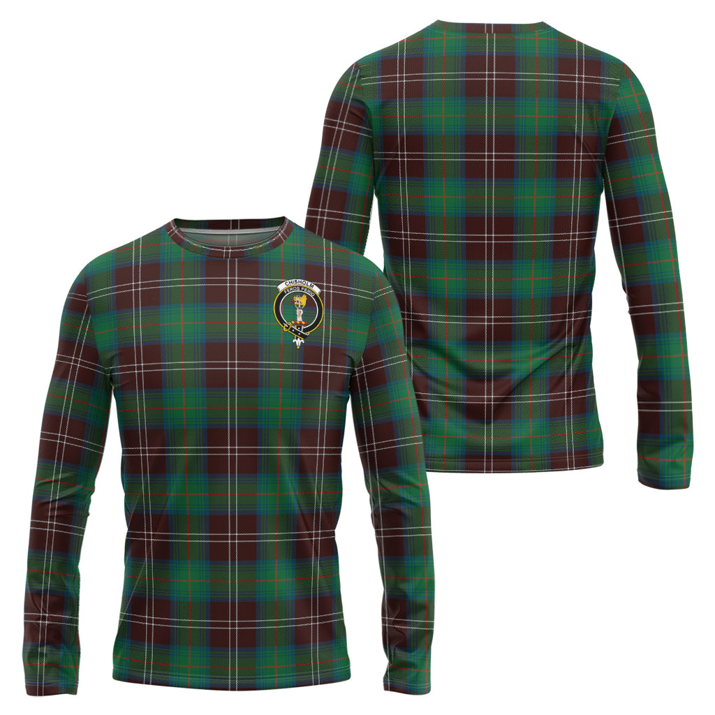 chisholm-hunting-ancient-tartan-long-sleeve-t-shirt-with-family-crest