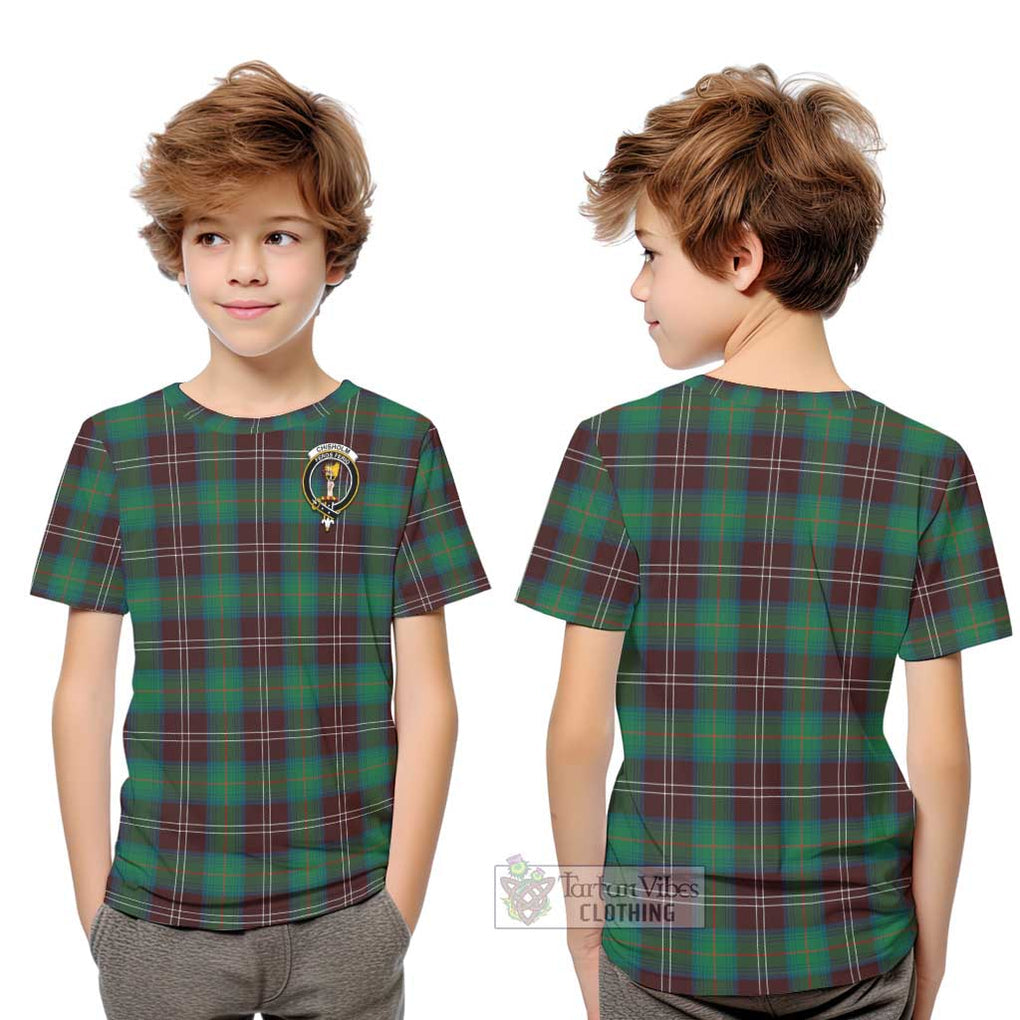 Chisholm Hunting Ancient Tartan Kid T-Shirt with Family Crest Youth XL Size14 - Tartanvibesclothing Shop