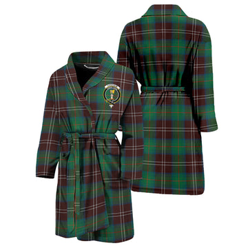 Chisholm Hunting Ancient Tartan Bathrobe with Family Crest