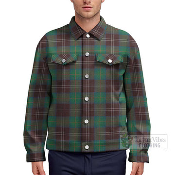 Chisholm Hunting Ancient Tartan Unisex Lapel Cotton Jacket