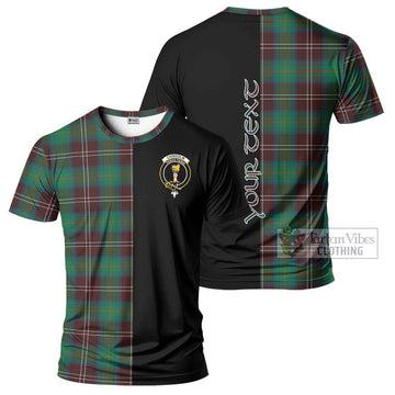 Chisholm Hunting Ancient Tartan T-Shirt with Family Crest and Half Of Me Style