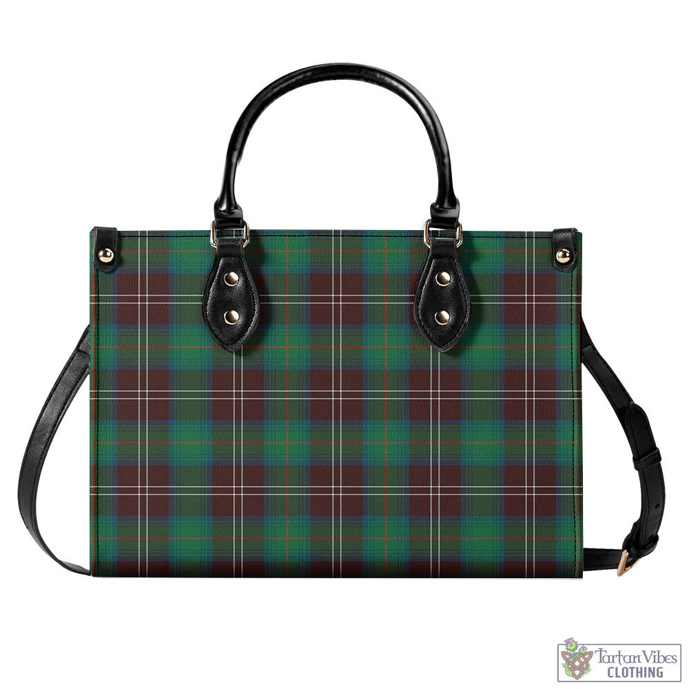 Tartan Vibes Clothing Chisholm Hunting Ancient Tartan Luxury Leather Handbags