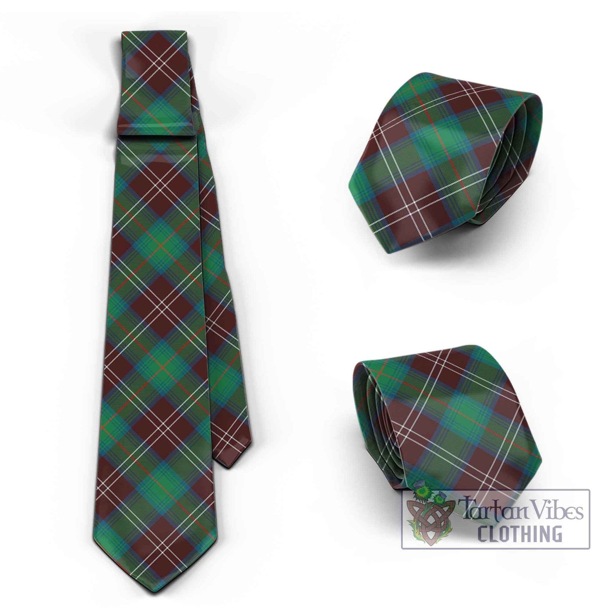 Tartan Vibes Clothing Chisholm Hunting Ancient Tartan Classic Necktie Cross Style