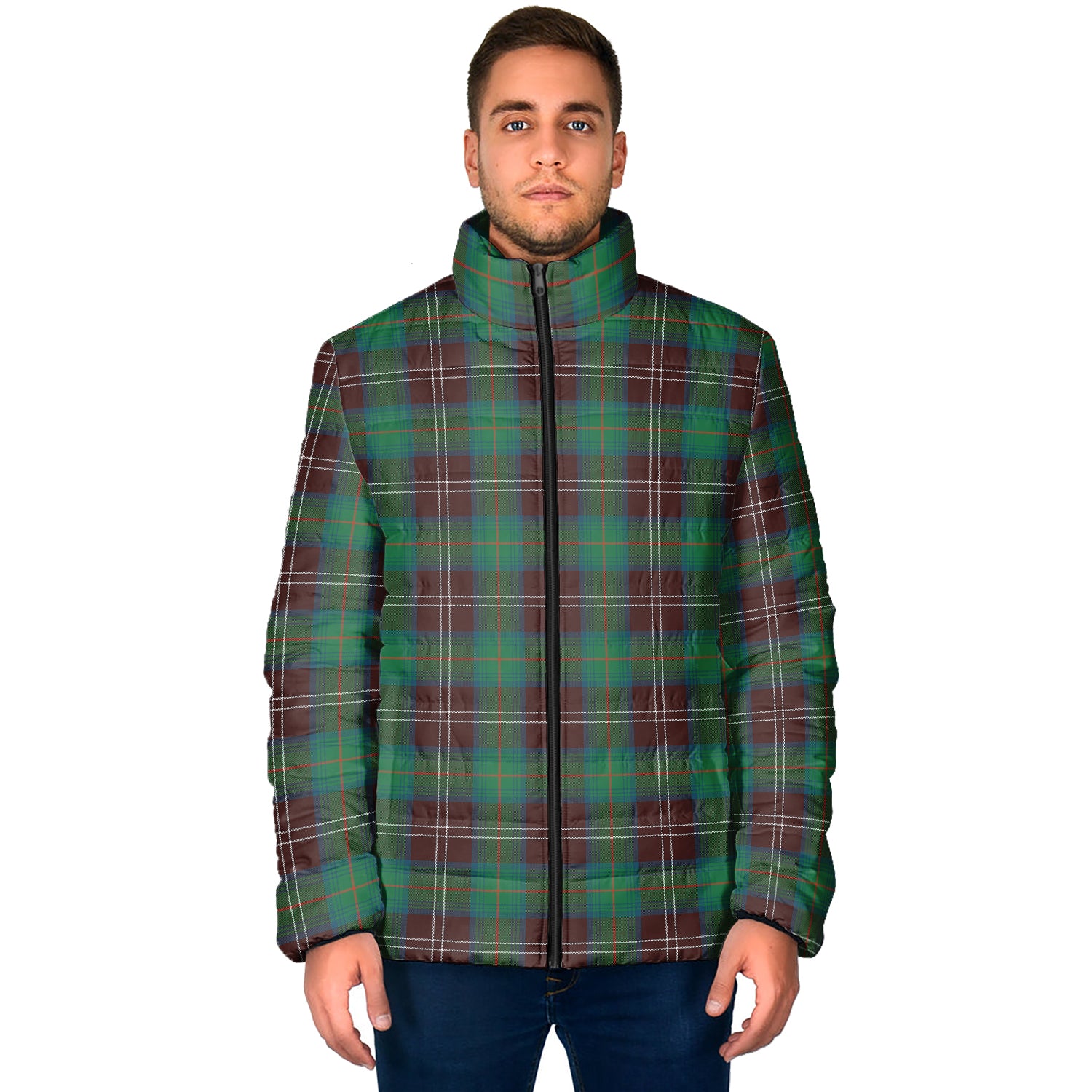 Chisholm Hunting Ancient Tartan Padded Jacket - Tartanvibesclothing