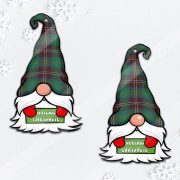 Chisholm Hunting Ancient Gnome Christmas Ornament with His Tartan Christmas Hat