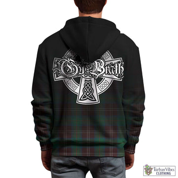 Chisholm Hunting Ancient Tartan Hoodie Featuring Alba Gu Brath Family Crest Celtic Inspired