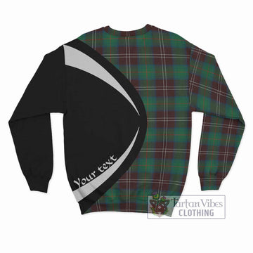 Chisholm Hunting Ancient Tartan Sweatshirt with Family Crest Circle Style