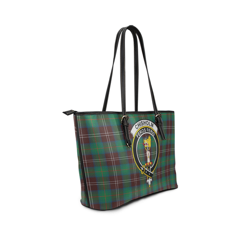 chisholm-hunting-ancient-tartan-leather-tote-bag-with-family-crest