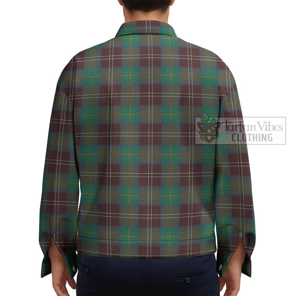 Chisholm Hunting Ancient Tartan Unisex Lapel Cotton Jacket - Tartan Vibes Clothing